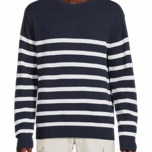 Onia Relaxed Breton Stripe Boatneck Sweater